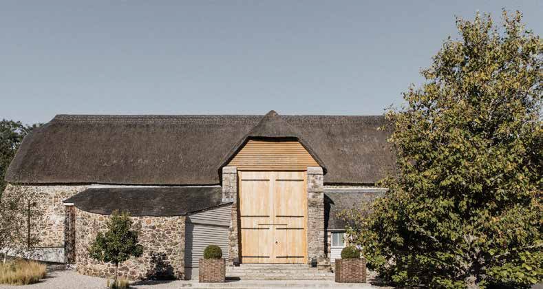 The Front of the Great Barn in Devon - Exclusive Wedding Venue