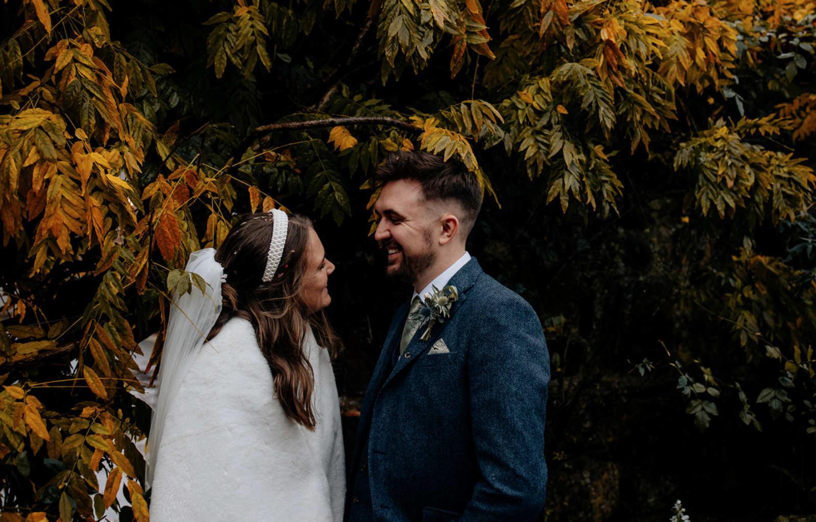 Screenshot 2025-07-30 at 11.58.31 newly wed couple marrying autumn wedding at the great barn devon autumn wall background backdrop