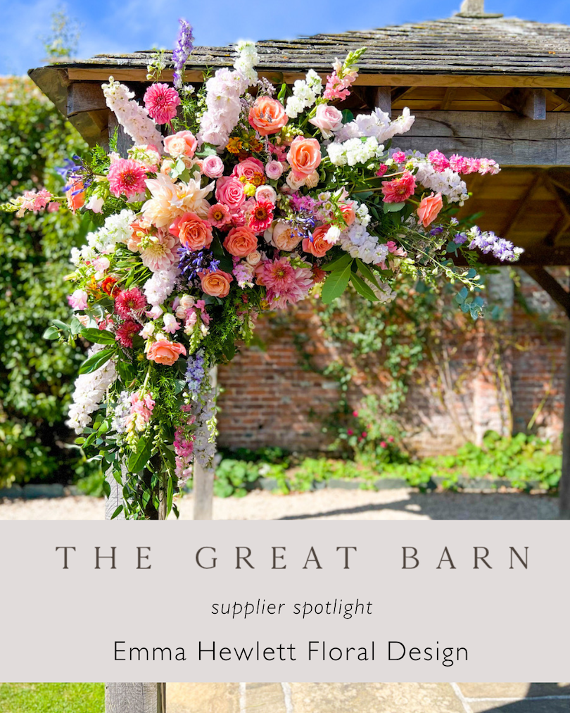 Emma Hewlett Supplier Spotlight The Great Barn Devon Wedding Venue Luxury Floristry