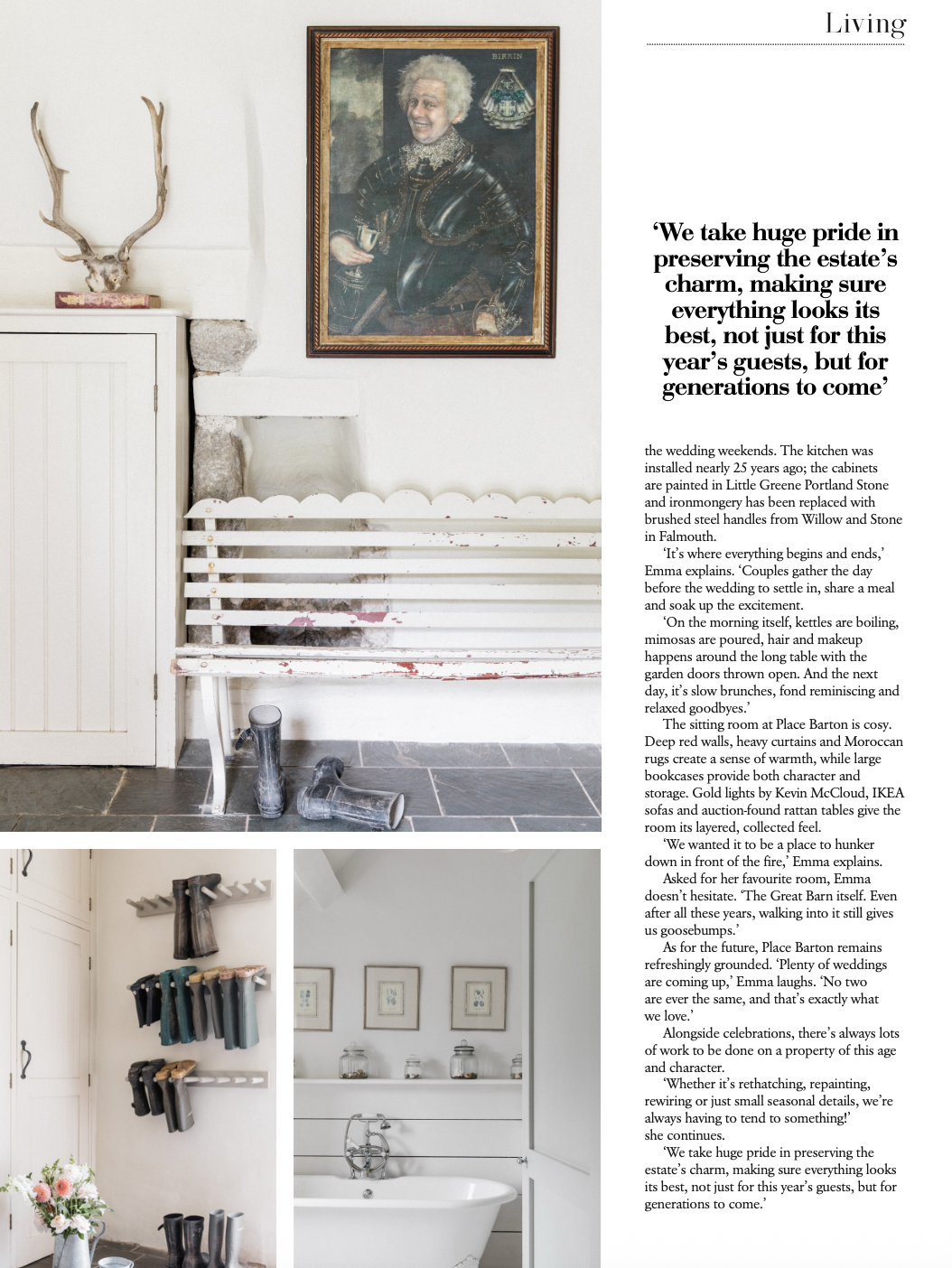 the great barn devon wedding venue living magazine feature